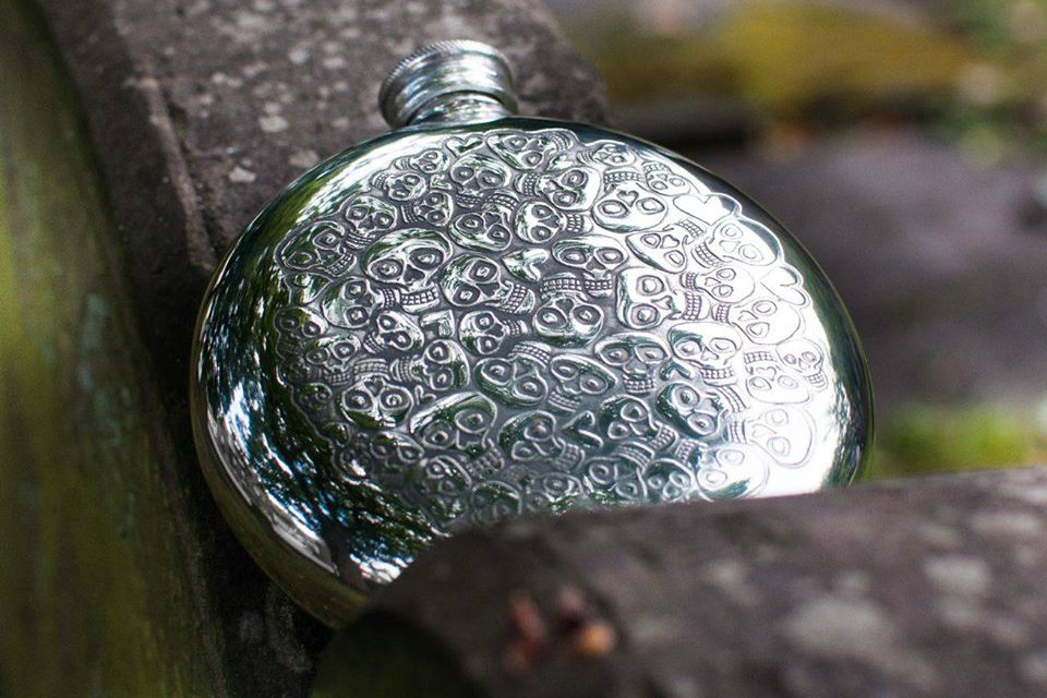 Wentworth Skull Flask