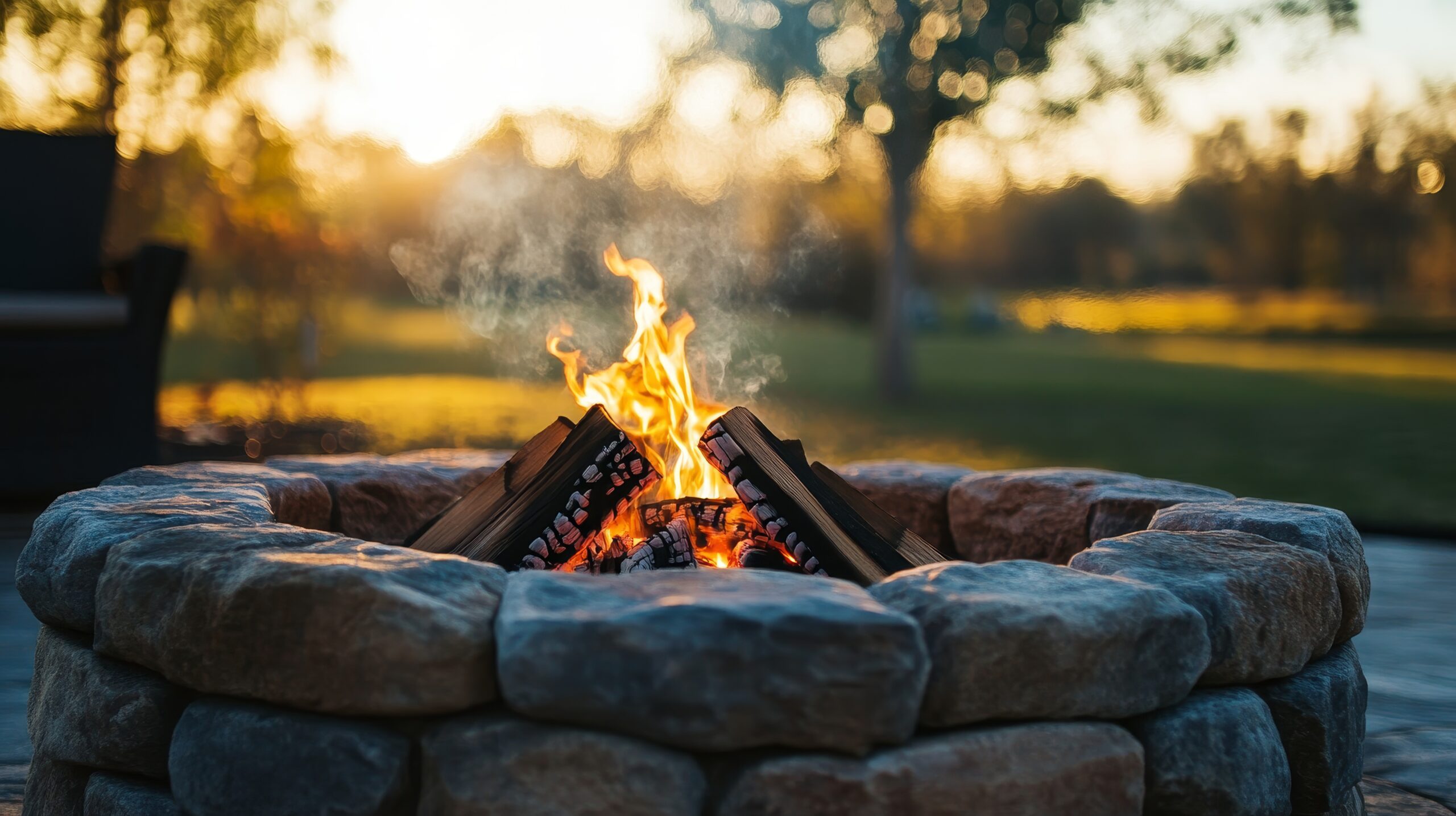 How to Make a Bad-Ass Fire Pit So You Can Drink Rebel Bourbon Outside All Year Long